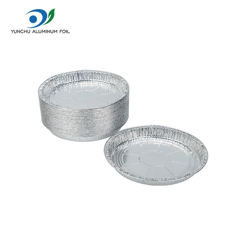 7-9 palcov Pizza Pan Strieborná hliníková fólia kontajnery 7-9 palcov Pizza Pan Strieborná hliníková fólia kontajnery