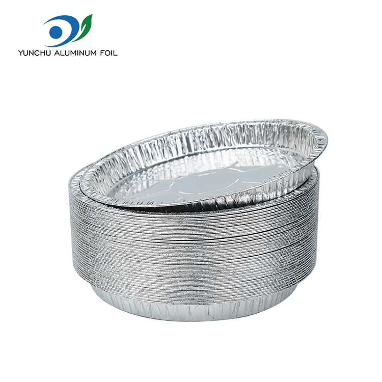 7-9 palcov Pizza Pan Strieborná hliníková fólia kontajnery