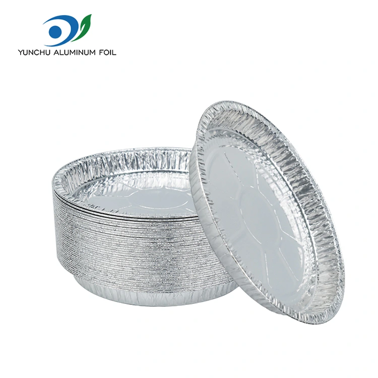 7-9 palcov Pizza Pan Strieborná hliníková fólia kontajnery