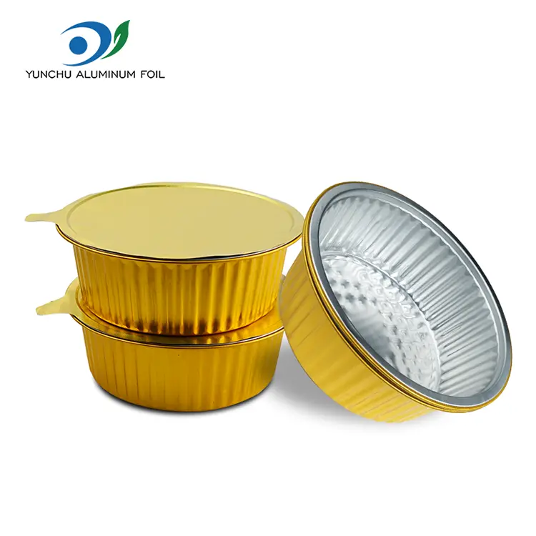 Jednorazové podnosy na pečenie okolo hliníkových fólových kontajnerov Jednorazové podnosy na pečenie okolo hliníkových fólových kontajnerov