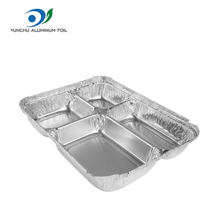 Jednorazové nádoby na hliníkové hliníkové fólie s rýchlym občerstvením
