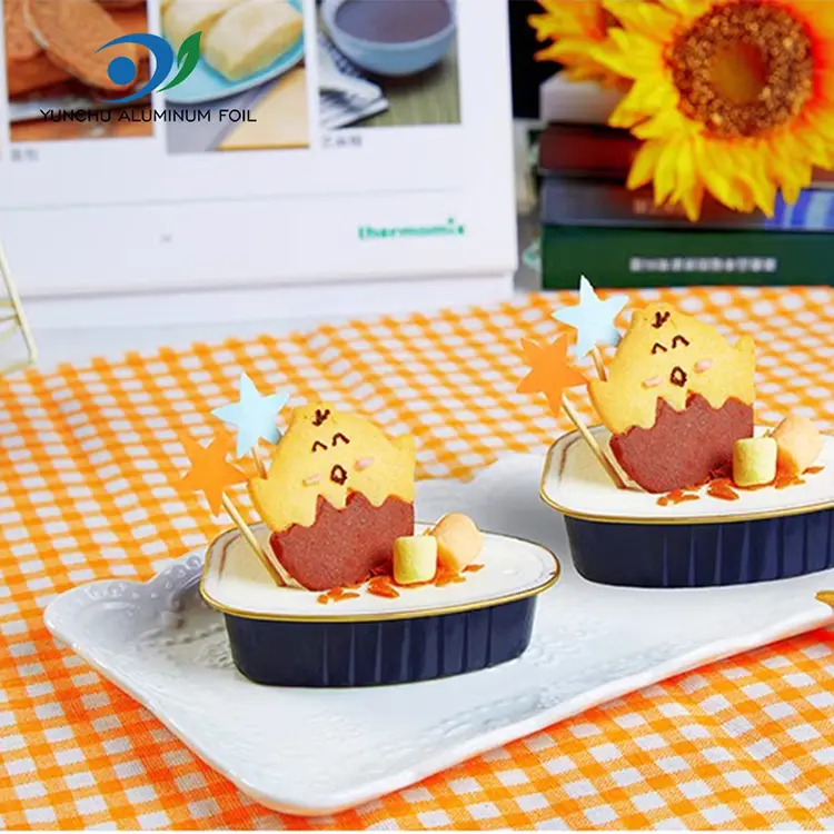 Jednorazové nádoby na hliníkovú fóliu so špeciálnym tvarom
