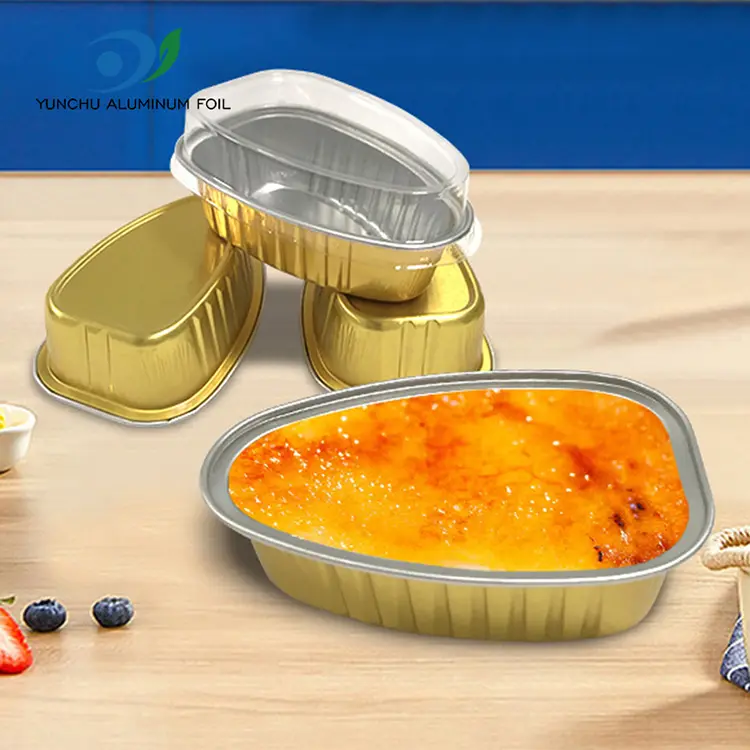 Jednorazové nádoby na hliníkovú fóliu so špeciálnym tvarom
