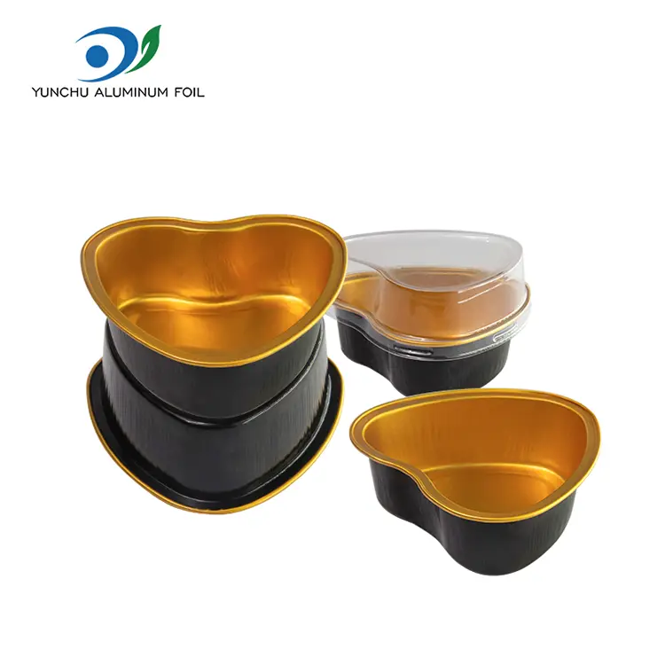 Hliníkové hliníkové fólie v tvare srdca v tvare srdca