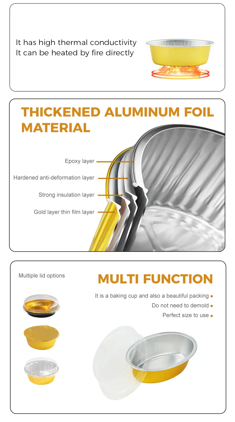 Special-shaped heat-sealed oval smooth-walled aluminum foil container