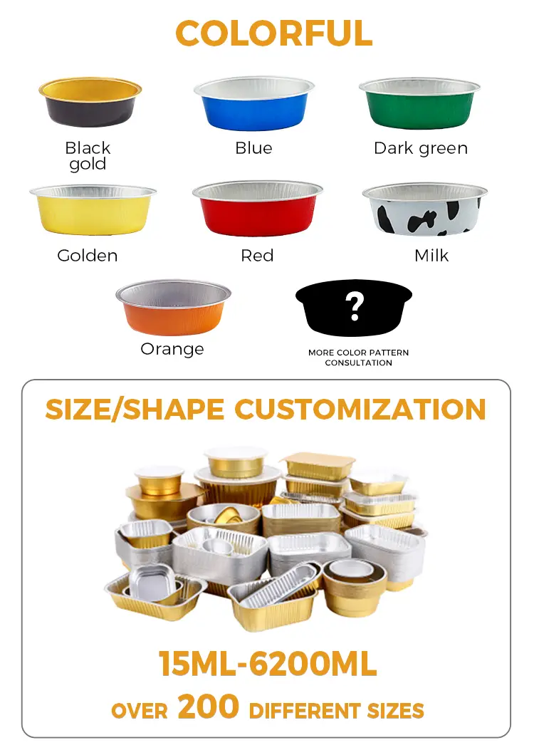 Special-shaped heat-sealed oval smooth-walled aluminum foil container