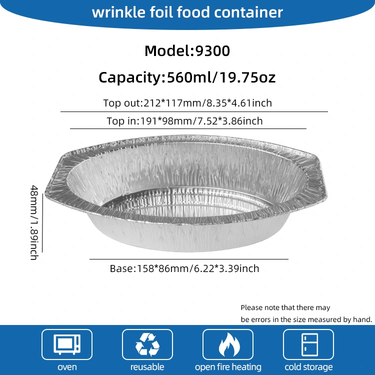 Oválny pečený chlieb strieborné hliníkové nádoby