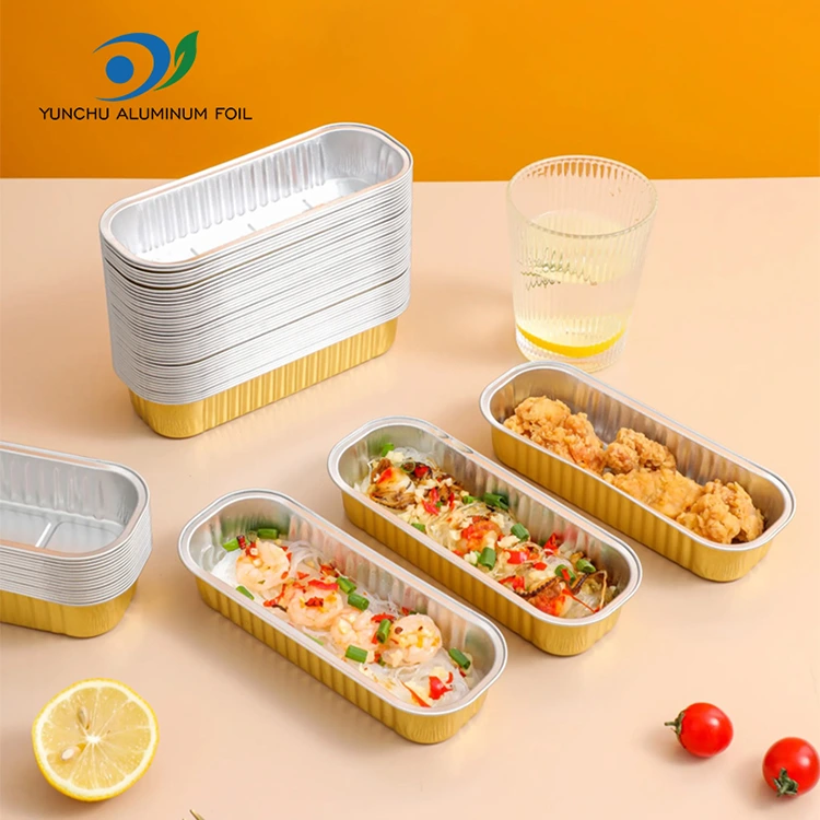 Obdĺžnikový koláč na pečenie smoothwall hliníkové nádoby