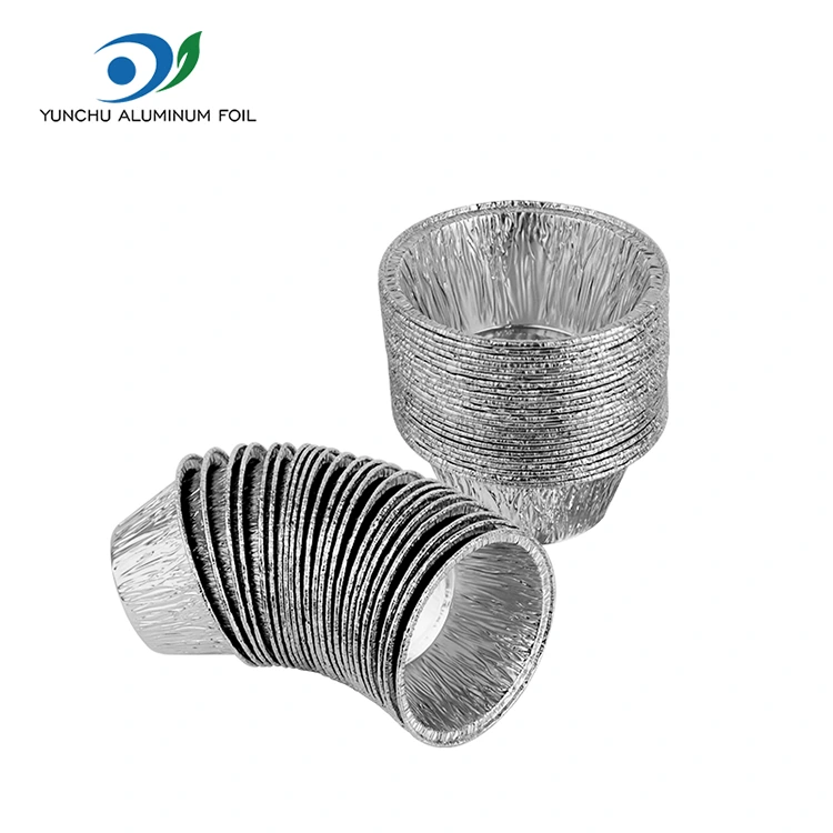 Round Bake Cake Strieborná hliníková fóliová nádoba