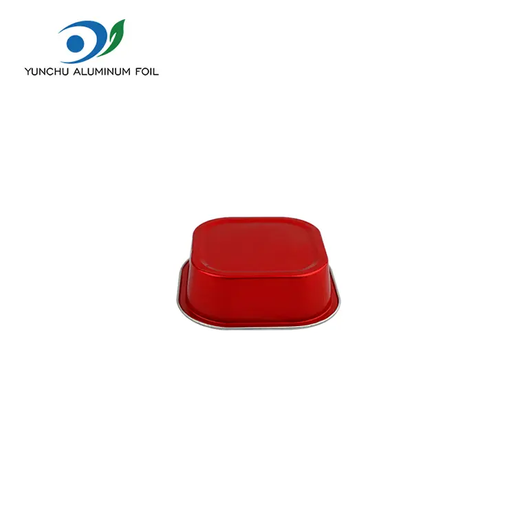 Štvorcový hliníkový fóliový nádob